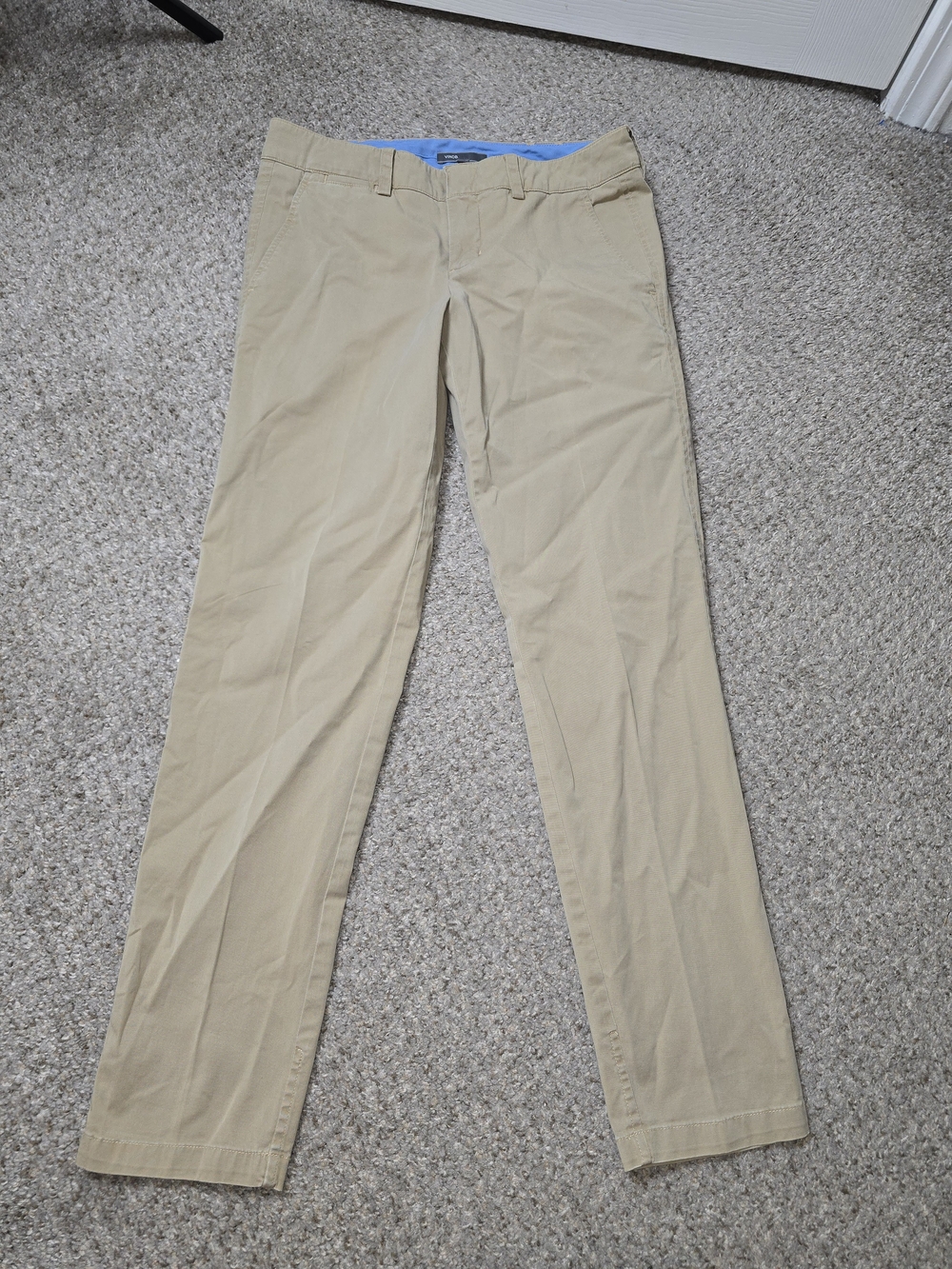 Vince Y2K Women's Khaki Slim Leg Chino Trouser Pants Size 4